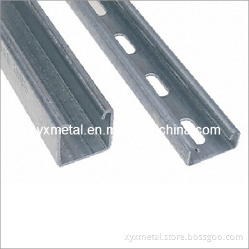 Slotted Supporting Shape Steel Profile C Strut Channel